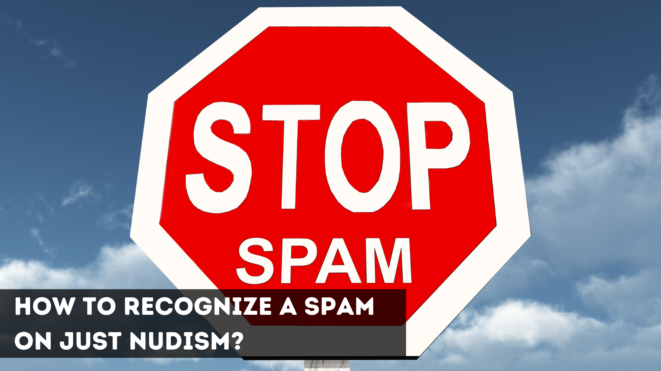 How to recognize a SPAM on Just Nudism?